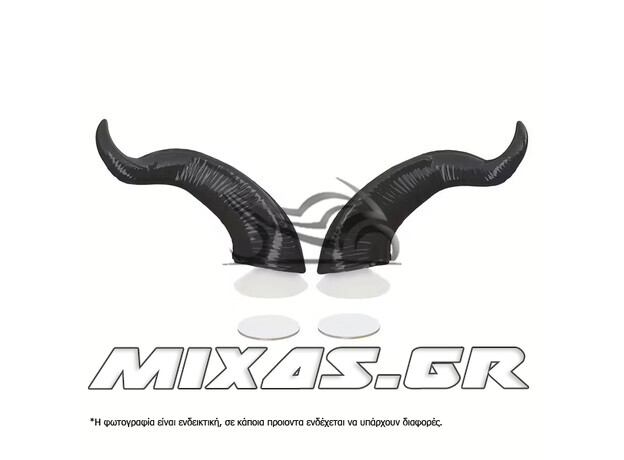 ΔΙΑΚΟΣΜΗΤΙΚΑ ΚΕΡΑΤΑΚΙΑ ΚΡΑΝΟΥΣ DEVIL ΑΥΤΟΚΟΛΛΗΤΑ ΜΕ ΒΕΝΤΟΥΖΑ ΜΑΥΡΑ 2ΤΜΧ ΣΕΤ ROC