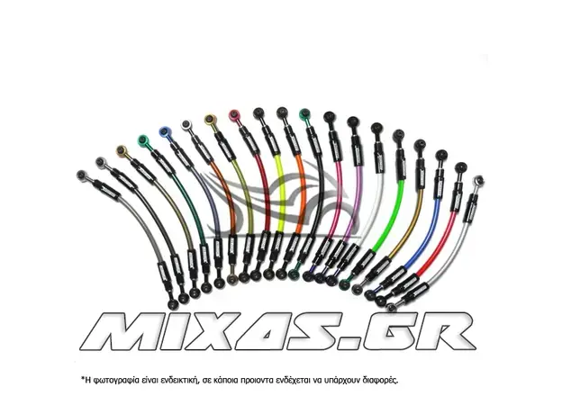 ΣΩΛΗΝΑΚΙΑ ΥΨΗΛΗΣ (ΦΡΕΝΟΥ) ACCOSSATO SUZUKI GSX-R 1000 K6 (05-06) ΜΑΥΡΑ