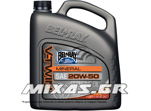 ΛΑΔΙ ΚΙΝΗΤΗΡΑ BEL-RAY V-TWIN 20W50 4L