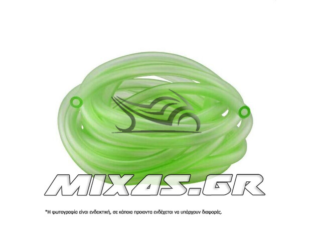 ΣΩΛΗΝΑΚΙ ΒΕΝΖΙΝΗΣ 5X10mm 1m ΠΡΑΣΙΝΟ (ΔΙΑΦΑΝΟ) RMS