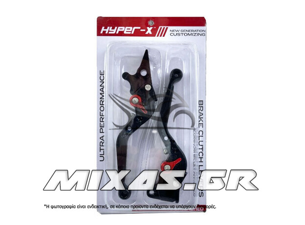 ΜΑΝΕΤΕΣ HONDA PCX-125/150/SPECTRE GP-125 HYPER-X ΜΑΥΡΕΣ (10-24)