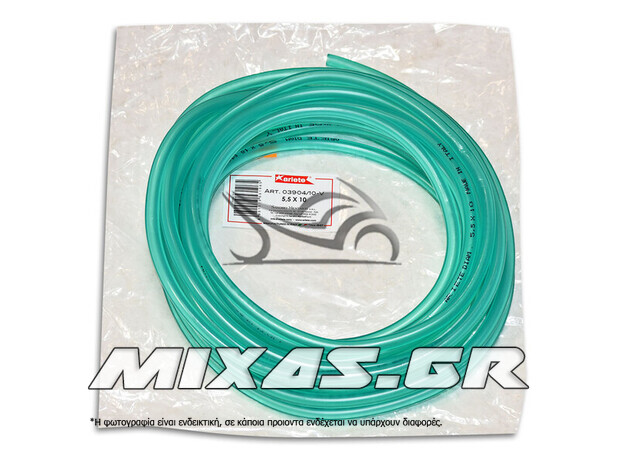 ΣΩΛΗΝΑΚΙ ΒΕΝΖΙΝΗΣ 5.5X10mm 1m ΠΡΑΣΙΝΟ (ΔΙΑΦΑΝΟ) RMS