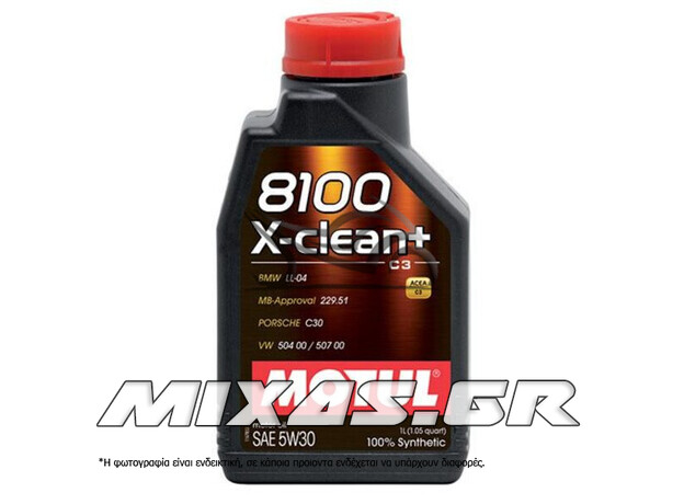 ΛΑΔΙ MOTUL 8100 X-CLEAN 5W-30 1L