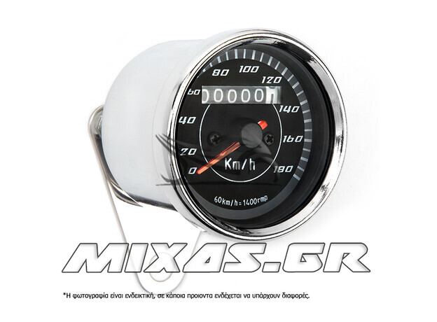 ΚΟΝΤΕΡ UNIVERSAL (ΑΝΑΛΟΓΙΚΟ) RETRO STYLE ΜΕ LED ΦΩΤΙΣΜΟ 180kmh MS-PARTS