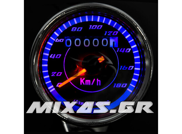 ΚΟΝΤΕΡ UNIVERSAL (ΑΝΑΛΟΓΙΚΟ) RETRO STYLE ΜΕ LED ΦΩΤΙΣΜΟ 180kmh MS-PARTS