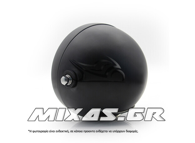 ΦΑΝΑΡΙ ΕΜΠΡΟΣ ΣΤΡΟΓΓΥΛΟ UNIVERSAL ANGEL EYES RETRO STYLE 6.5inch 12v LED ΜΑΥΡΟ MS-PARTS