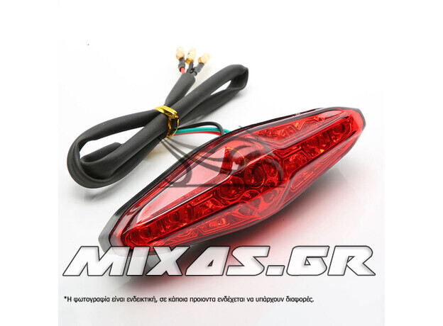 ΦΑΝΑΡΙ ΠΙΣΩ/ΣΤΟΠ UNIVERSAL LED ΚΟΚΚΙΝΟ MS-PARTS