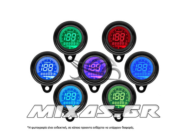 ΚΟΝΤΕΡ UNIVERSAL (ΨΗΦΙΑΚΟ) RETRO STYLE 7 ΧΡΩΜΑΤΑ ΜΑΥΡΟ MS-PARTS