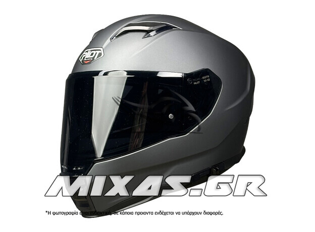ΚΡΑΝΟΣ PILOT ALPHA SV (FULLFACE) ΑΝΘΡΑΚΙ ΜΑΤ + ΦΙΜΕ ΖΕΛΑΤΙΝΑ