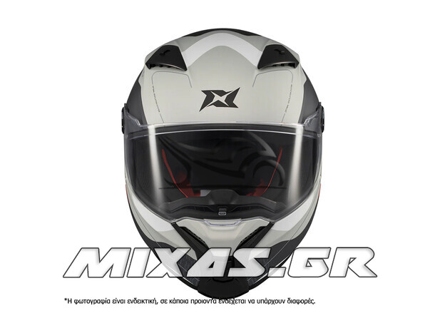 ΚΡΑΝΟΣ AXXIS ΚΛΕΙΣΤΟ (FULLFACE) FENIX ECE 22.6 ORK C2 ΑΣΠΡΟ/ΓΚΡΙ GLOSS