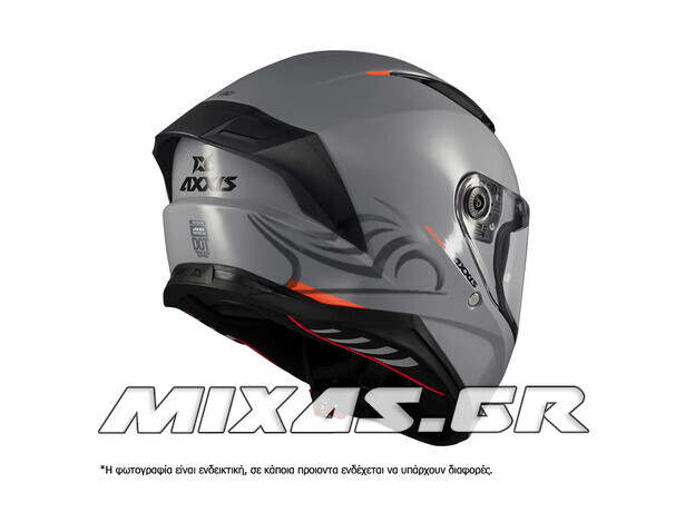 ΚΡΑΝΟΣ AXXIS ΚΛΕΙΣΤΟ (FULLFACE) PANTHER SV ECE 22.6 A12 NARDO GREY