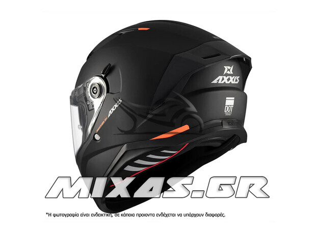 ΚΡΑΝΟΣ AXXIS ΚΛΕΙΣΤΟ (FULLFACE) PANTHER SV ECE 22.6 A1 ΜΑΥΡΟ ΜΑΤ