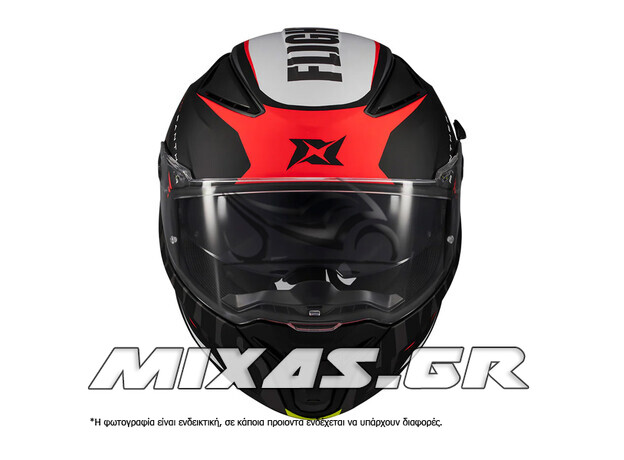 ΚΡΑΝΟΣ AXXIS ΚΛΕΙΣΤΟ (FULLFACE) PANTHER SV ECE 22.06 FLIGHT C3 ΜΑΥΡΟ/ΚΟΚΚΙΝΟ MAT