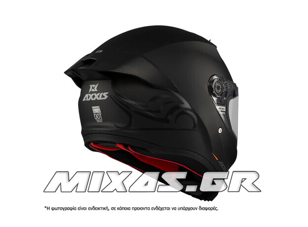 ΚΡΑΝΟΣ AXXIS ΚΛΕΙΣΤΟ (FULLFACE) FENIX ECE 22.6 A1 ΜΑΥΡΟ ΜΑΤ