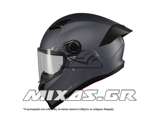 ΚΡΑΝΟΣ AXXIS ΚΛΕΙΣΤΟ (FULLFACE) FENIX ECE 22.6 A12 ΓΚΡΙ ΜΑΤ