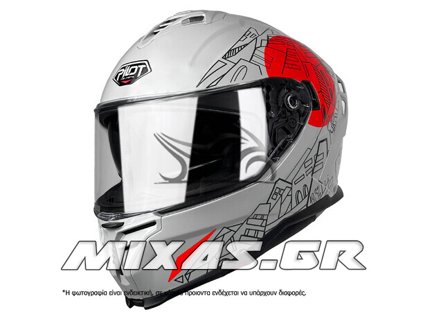 ΚΡΑΝΟΣ PILOT CORSAIR SV CITY (FULLFACE) ΓΚΡΙ + PINLOCK