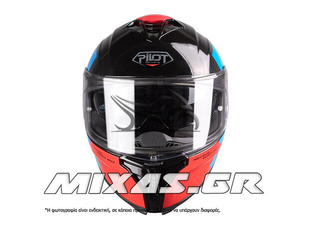 ΚΡΑΝΟΣ PILOT CORSAIR SV ON  (FULLFACE) ΜΑΥΡΟ/ΜΠΛΕ/ΚΟΚΚΙΝΟ + PINLOCK