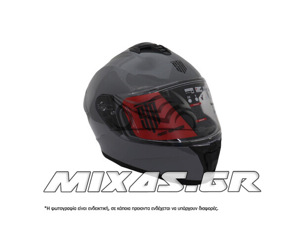 ΚΡΑΝΟΣ STR ΚΛΕΙΣΤΟ (FULLFACE) GT-2 ΓΚΡΙ