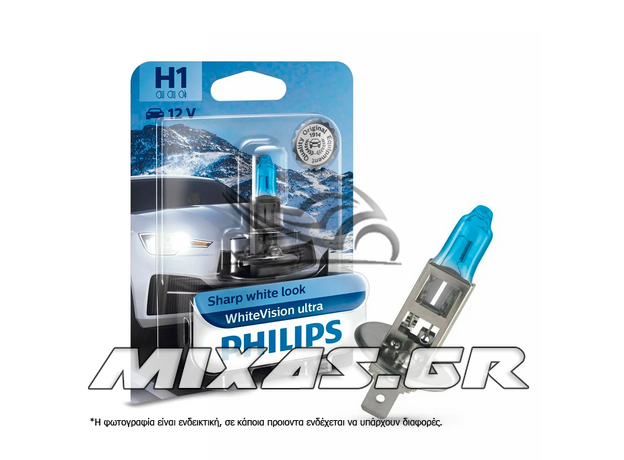 ΛΑΜΠΑ PHILIPS H1 WHITE VISION ULTRA TMX