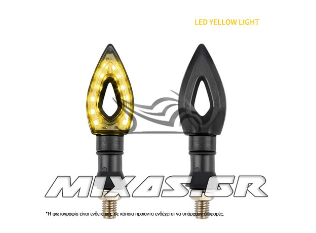 ΦΛΑΣ MINI UNIVERSAL LED 438 ΤΡΙΓΩΝΟ ΦΙΜΕ MS-PARTS