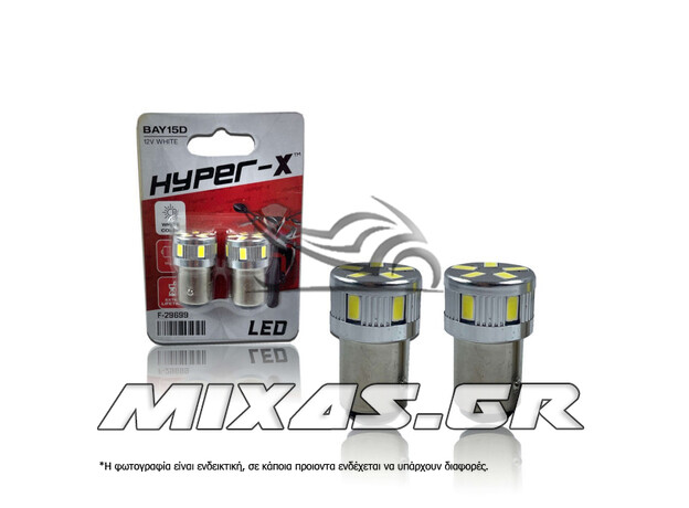 ΛΑΜΠΑ LED 12-21-5 (ΣΤΟΠ) ΛΕΥΚΗ HYPER-X ΚΟΝΤΗ