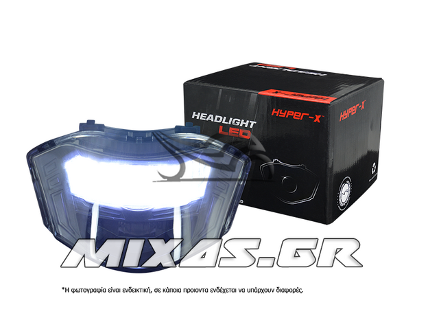 ΦΑΝΑΡΙ ΕΜΠΡΟΣ YAMAHA CRYPTON-X 135 LED ΦΙΜΕ ΜΠΛΕ HYPER-X