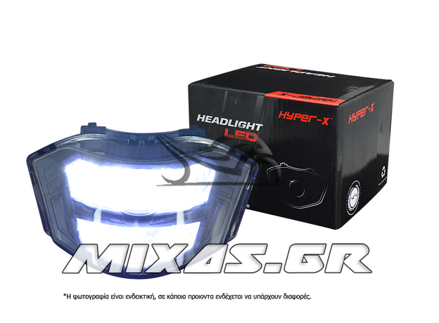 ΦΑΝΑΡΙ ΕΜΠΡΟΣ YAMAHA CRYPTON-X 135 LED ΦΙΜΕ ΜΠΛΕ HYPER-X