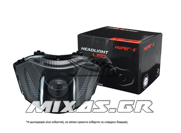 ΦΑΝΑΡΙ ΕΜΠΡΟΣ YAMAHA CRYPTON-X 135 LED ΦΙΜΕ VENOM ΛΕΥΚΟ HYPER-X