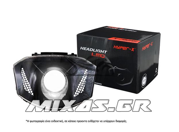 ΦΑΝΑΡΙ ΕΜΠΡΟΣ YAMAHA CRYPTON-X 135 LED ΦΙΜΕ VENOM ΛΕΥΚΟ HYPER-X