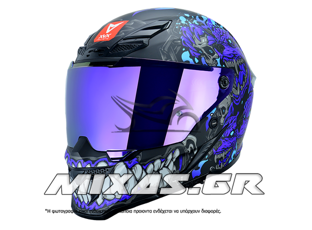 ΚΡΑΝΟΣ XVX ΚΛΕΙΣΤΟ (FULLFACE) VADER RS-400 GATEKEEPER PURPLE