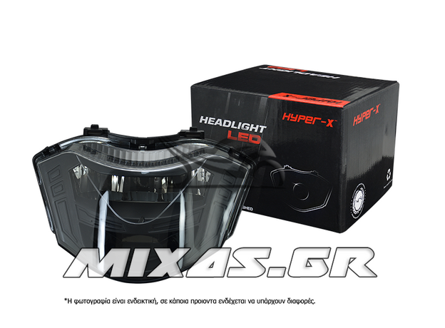 ΦΑΝΑΡΙ ΕΜΠΡΟΣ YAMAHA CRYPTON-X 135 LED ΦΙΜΕ ΜΠΛΕ HYPER-X