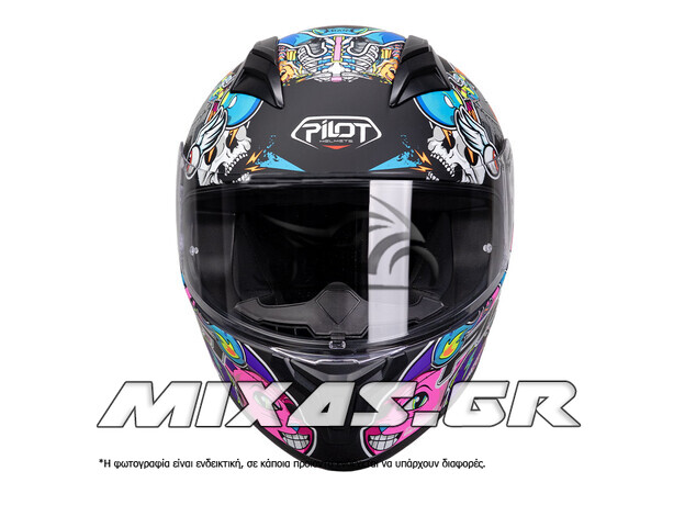 ΚΡΑΝΟΣ PILOT FLEX ΚΛΕΙΣΤΟ (FULLFACE) STREETBOMB ECE 22.06 ΜΑΥΡΟ/ΚΟΚΚΙΝΟ