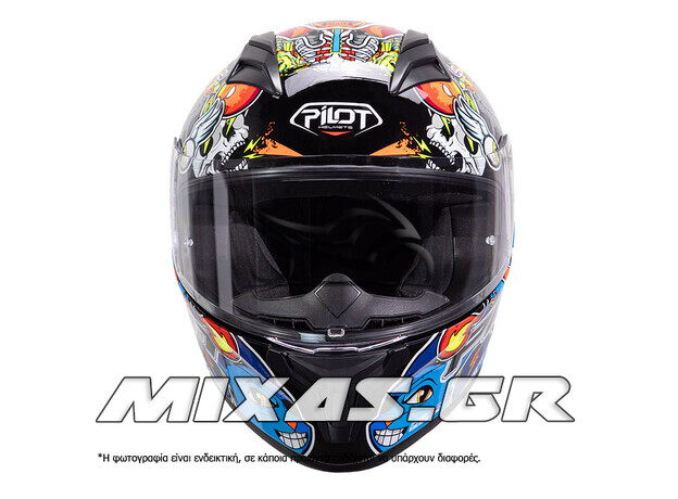 ΚΡΑΝΟΣ PILOT FLEX ΚΛΕΙΣΤΟ (FULLFACE) STREETBOMB ECE 22.06 ΜΑΥΡΟ/ΚΙΤΡΙΝΟ