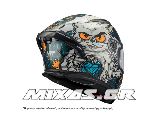 ΚΡΑΝΟΣ MT ΚΛΕΙΣΤΟ (FULLFACE) BRAKER SV THE KING B8 ΜΑΥΡΟ/ΓΚΡΙ/ΜΠΛΕ