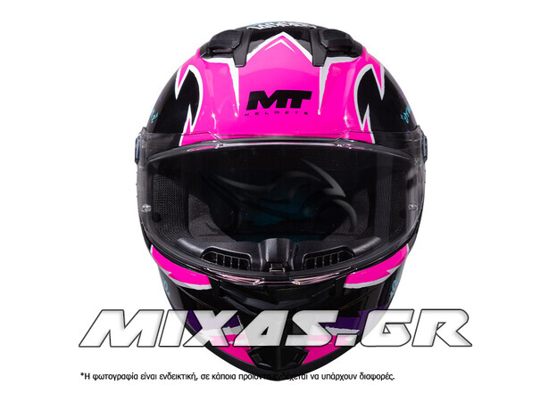 ΚΡΑΝΟΣ MT ΚΛΕΙΣΤΟ (FULLFACE) STINGER 2 ECE 22.06 TAGGER B8 ΜΑΥΡΟ/ΜΩΒ