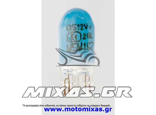 ΛΑΜΠΑ OSRAM T10 12-5 COOL BLUE ΑΚΑΛΥΚΗ