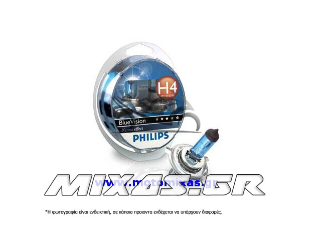 ΛΑΜΠΑ PHILIPS H4 XENON ULTIMATE EFFECT BLUE VISION ULTRA (12342BVUSM)